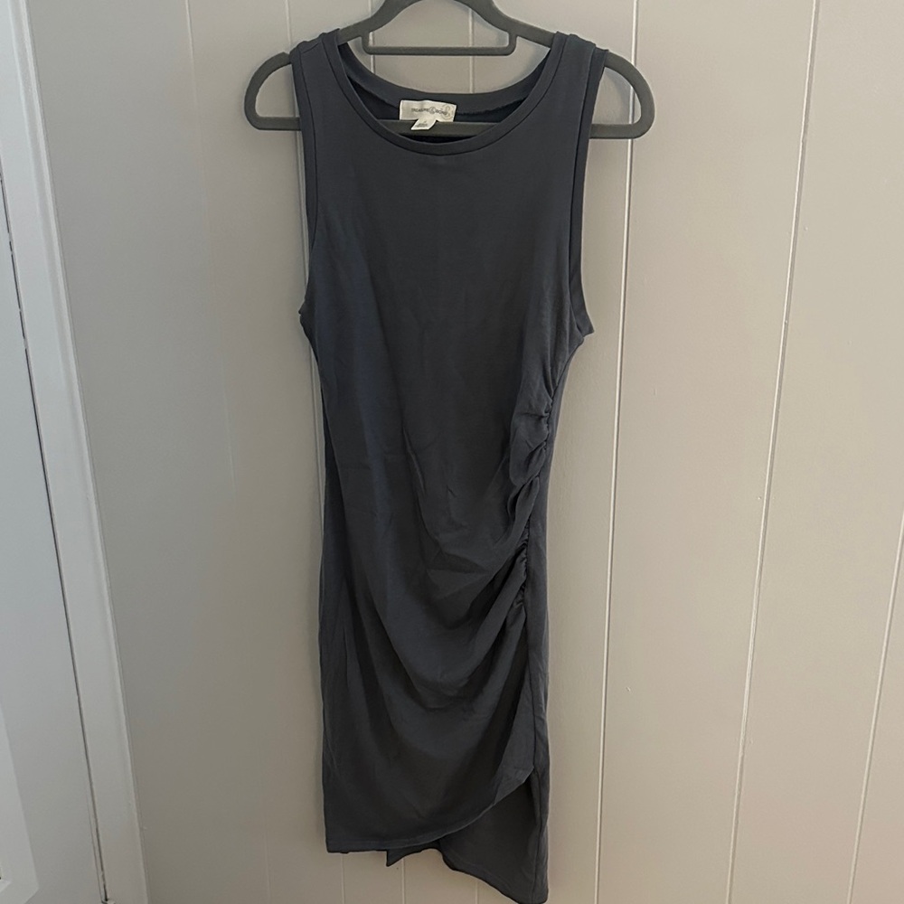 Treasure & Bond Charcoal Sleeveless Mini Dress